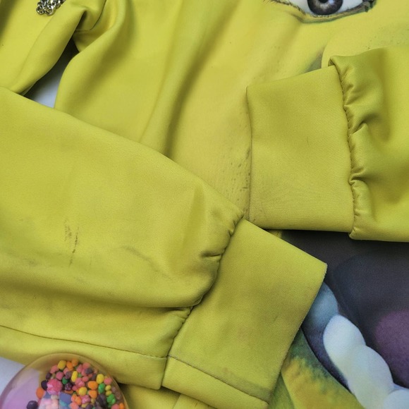 Shrek Double Sided Snot-Yellow Hoodie, Unisex Size L - Picture 7 of 9